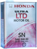 Отзывы о моторном масле Honda Ultra LTD 5W-30 SN (08218-99974) 4л